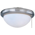 Maxim Basic-Max 1-Light 7" Wide Satin Nickel Ceiling Fan Light Kit FKT206SN